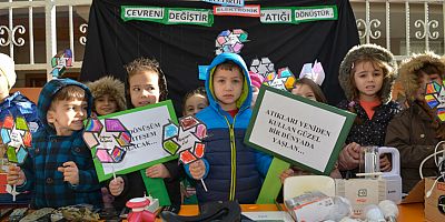 Miniklere geri dönüşüm anlatıldı