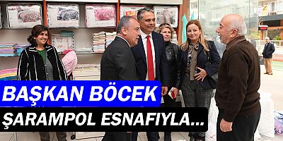 Muhittin Böcek, Şarampol esnafıyla buluştu
