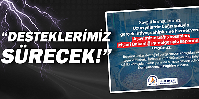 Muratpaşa Belediyesi: Desteğimiz sürecek!