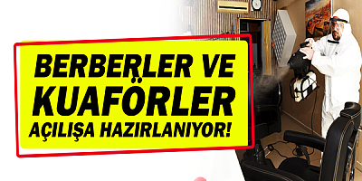 Muratpaşa’da berber ve kuaförler dezenfekte ediliyor