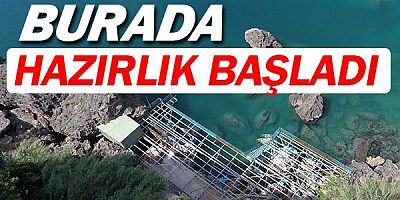Muratpaşa'da falezler hazırlanıyor.