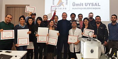 Muratpaşa'da öğretmenler sertifikalarını aldı