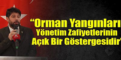 Nazmi Acan: “Orman Yangınları Yönetim Zafiyetlerinin Açık Bir Göstergesidir”