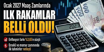 Ocak 2027 Maaş Zamlarında İlk Rakamlar Belli Oldu