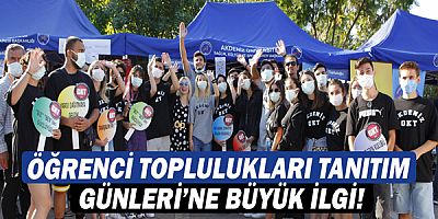 Öğrenci Toplulukları Tanıtım Günleri’ne büyük ilgi!