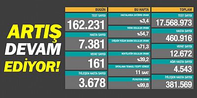 Ölüm ve hasta sayısında en yüksek seviyeye gelindi...