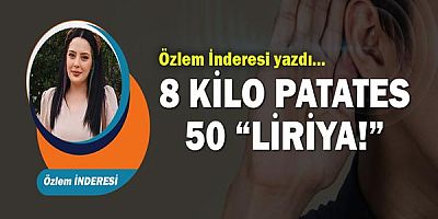 Özlem İnderesi yazdı... 8 KİLO PATATES 50 “LİRİYA!”
