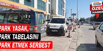 Park yasak, park tabelasını park etmek serbest