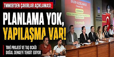Planlama Yok, Yapılaşma Var!