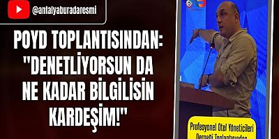POYD Toplantısından: 