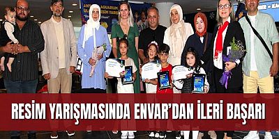 Resim yarışmasında Envar’dan ileri başarı