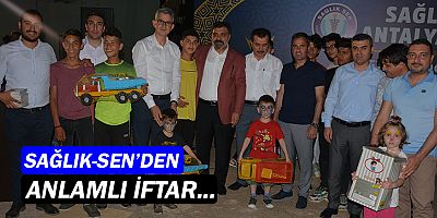 Sağlık-Sen Antalya, muhtaç çocuklarla bir arada...