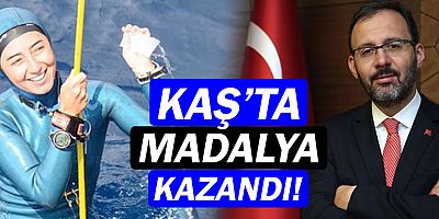 Şahika Ercümen'e Kaş'ta altın madalya...