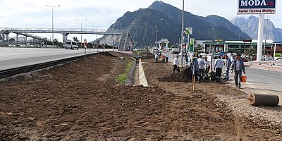 Sarısu Mahallesine 15 bin metrekare peyzaj 