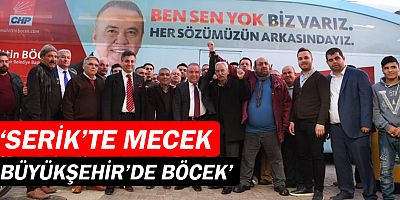 Serik’te Mecek, Büyükşehir’de Böcek!