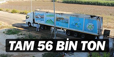 Serik’ten 56 bin 704 ton çöp transfer edildi.