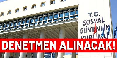 SGK 100 denetmen alacak.