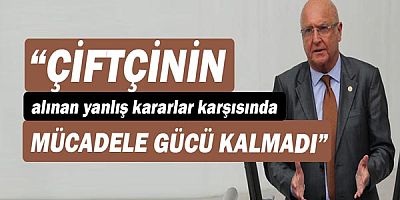 Subaşı, Tarımsal Kalkınma Hamlesi istedi.