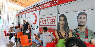  Terminalde kan bağışı kampanyası düzenlendi 