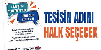 Tesisin Adını Halk Seçecek