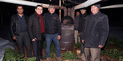 Tütüncü çiftçilerle ‘Zirai don’ nöbetinde