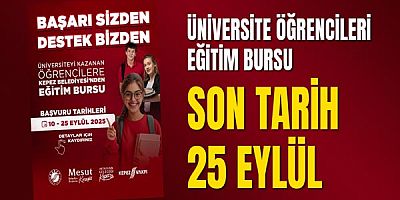 Üniversite öğrencileri eğitim bursu son tarih 25 Eylül