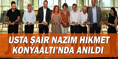 Ünlü şair Nazım Hikmet Konyaaltı'nda anıldı