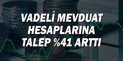 Vadeli mevduat hesaplarına talep yüzde 41 arttı