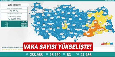 Vaka sayısı yükselişte!