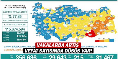 Vakalarda artış, vefat sayısında düşüş var!