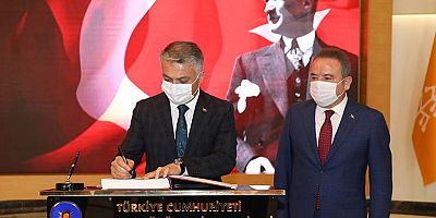 Vali Yazıcı’dan Başkan Böcek’e iadeyi ziyaret