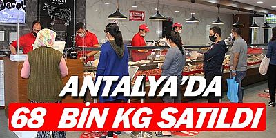 Vatandaş aldı, 4 ayda 68 bin kg satıldı.