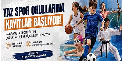Yaz spor okullarına kayıtlar başlıyor