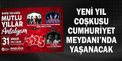 Yeni yıl coşkusu Cumhuriyet Meydanı’nda yaşanacak
