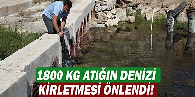 Yüzey suyu atık kapanları ile 1800 kg atığın denizi kirletmesi önlendi!