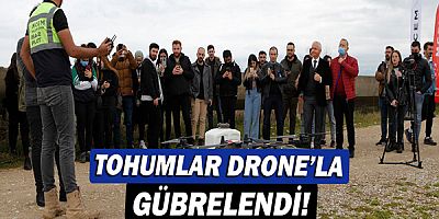 Ziraat Fakültesi Aksu Çiftliği’nde drone ile katı gübre uygulaması gerçekleştirildi!