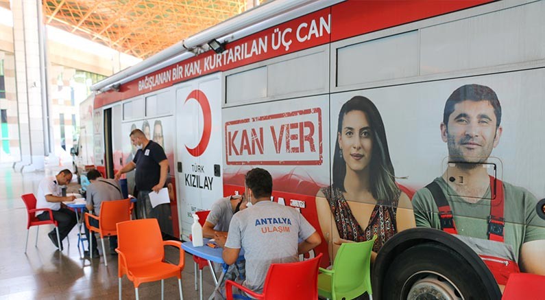  Terminalde kan bağışı kampanyası düzenlendi 