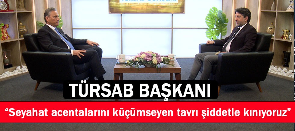 TÜRSAB Başkanı Firuz Bağlıkaya'dan Turizm Bakanı'na gönderme.