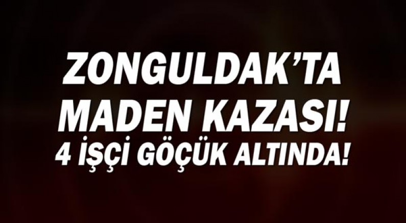 Zonguldakta maden kazası! 1 işçiden acı haber...